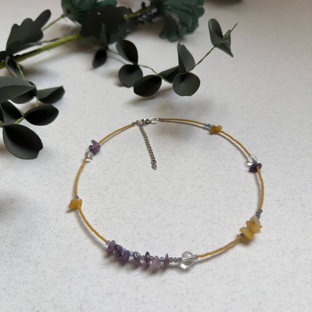 NUAR | Amethyst & Aventurine (Japanese Beads)