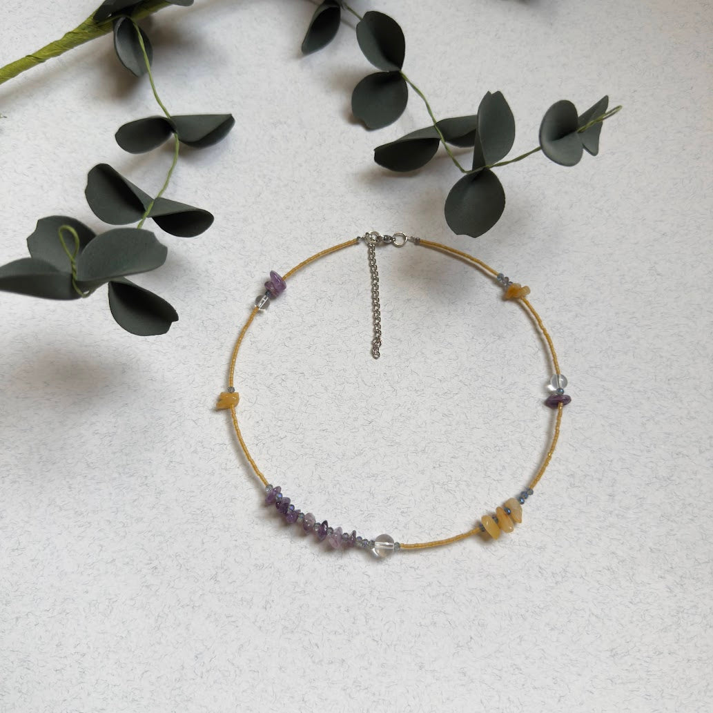 NUAR | Amethyst & Aventurine (Japanese Beads)