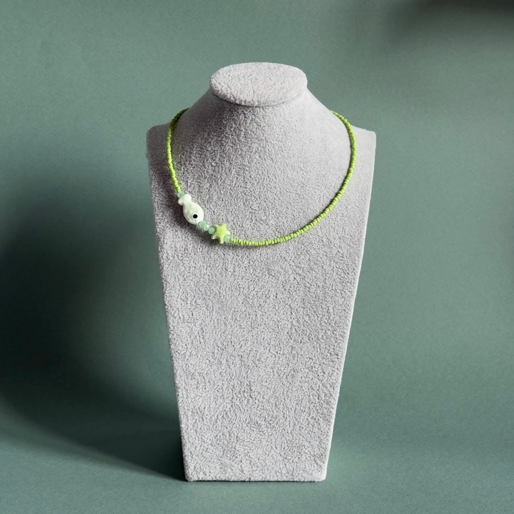 NUAR Kids | "Under the Sea" Ceramic & Crystal Necklace